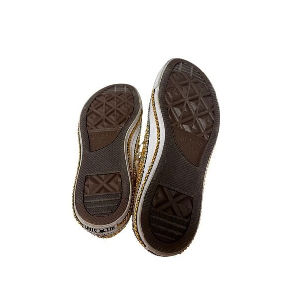 NEW! Converse Chucks Custom Bling Low Top Sneakers Women's Sz. 10 - Picture 11 of 14